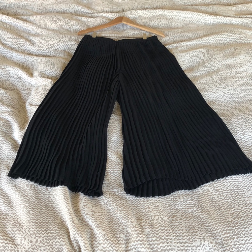 Eileen Fisher Pleated Wide Ankle Pants